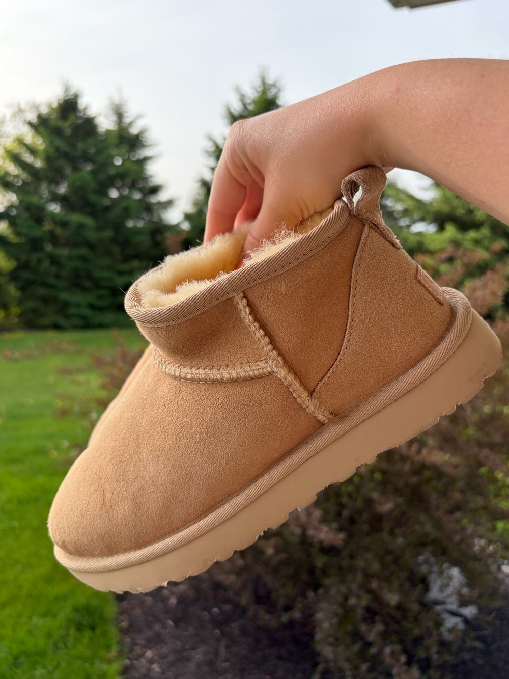 UGG mustard seed tan boots suede booties shoes
